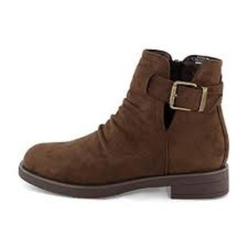 CUSHIONAIRE Burke Side Buckle Booties Size 9
